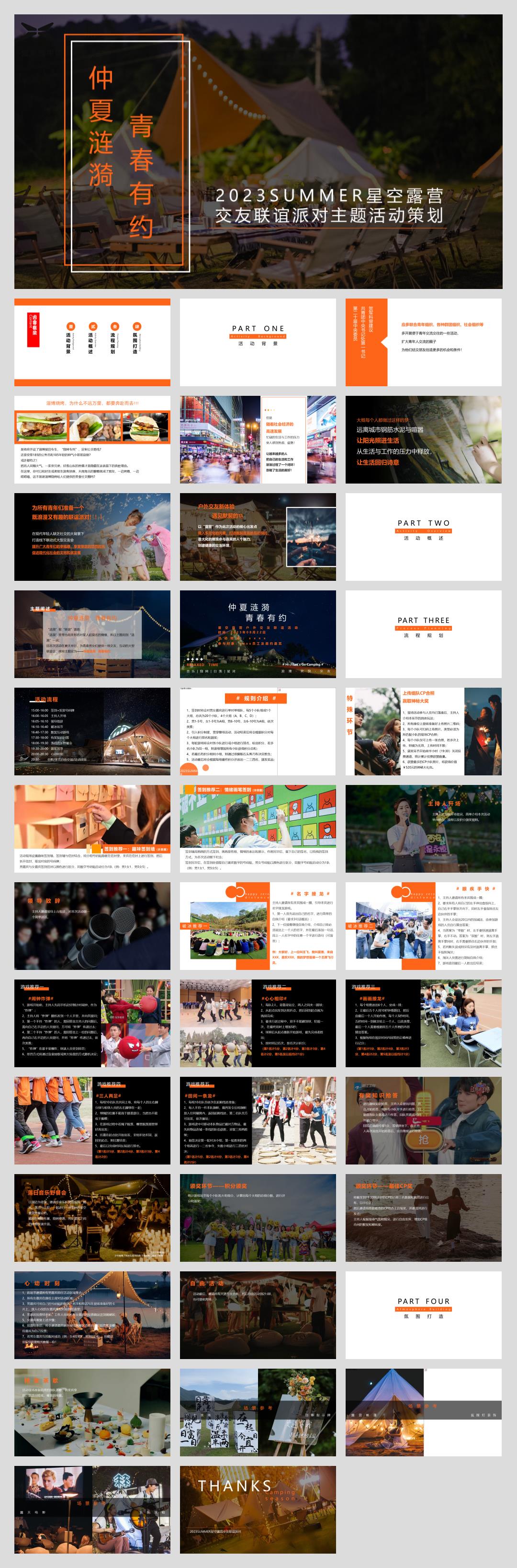 企业七夕星空露营交友联谊派对仲夏涟漪 青春有约主题活动策划方案.pptx