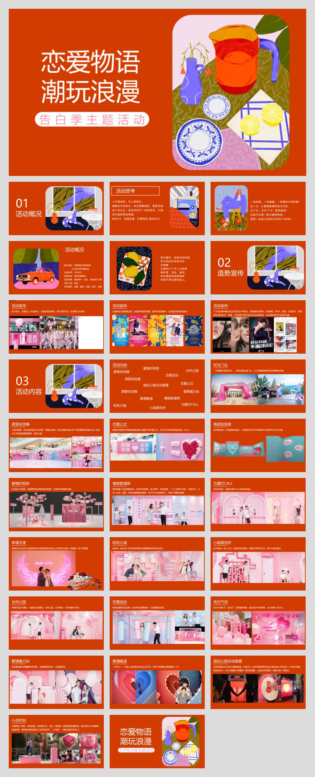 情人节七夕520告白季恋爱物语 潮玩浪漫主题活动方案.pptx