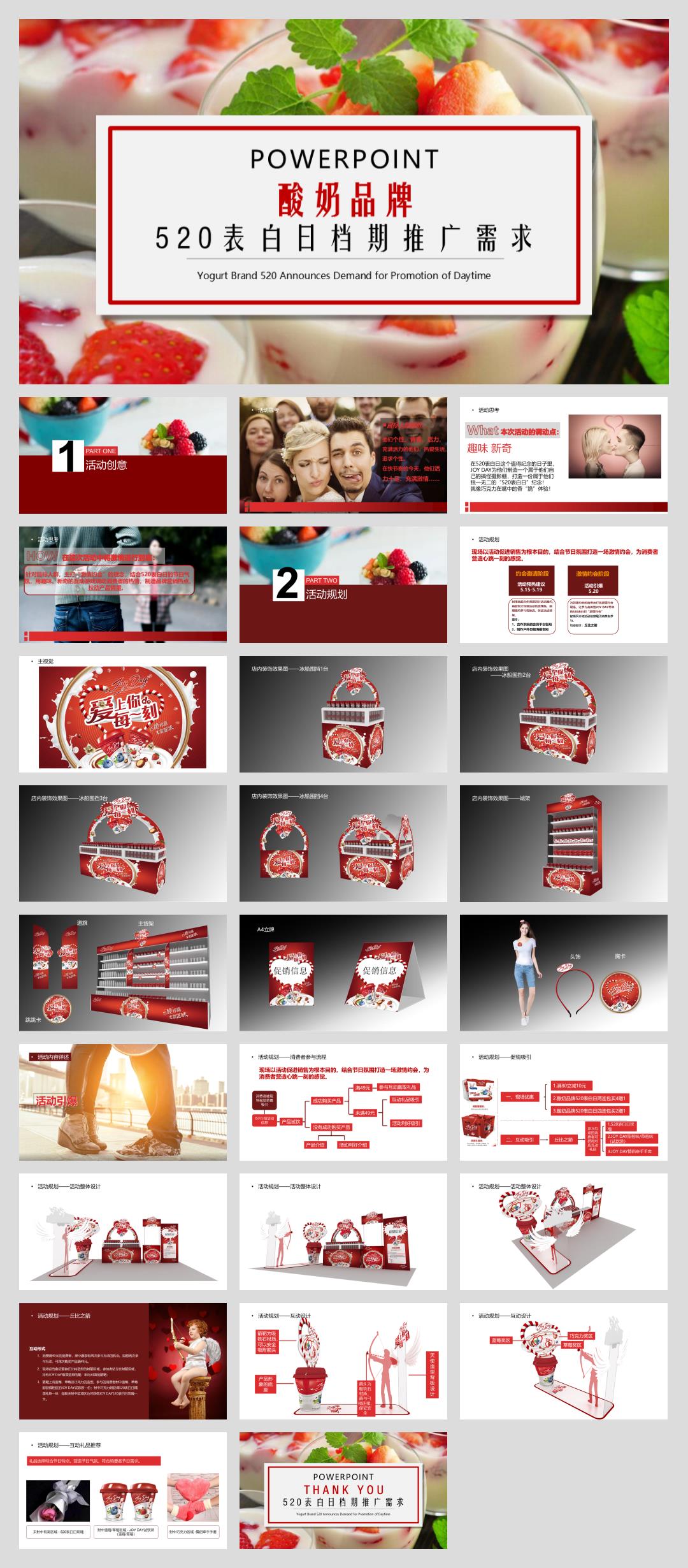 酸奶品牌520表白日档期推广需求.pptx