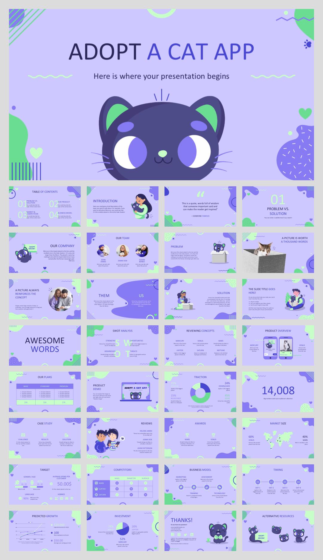 宠物主题PPT模板.pptx