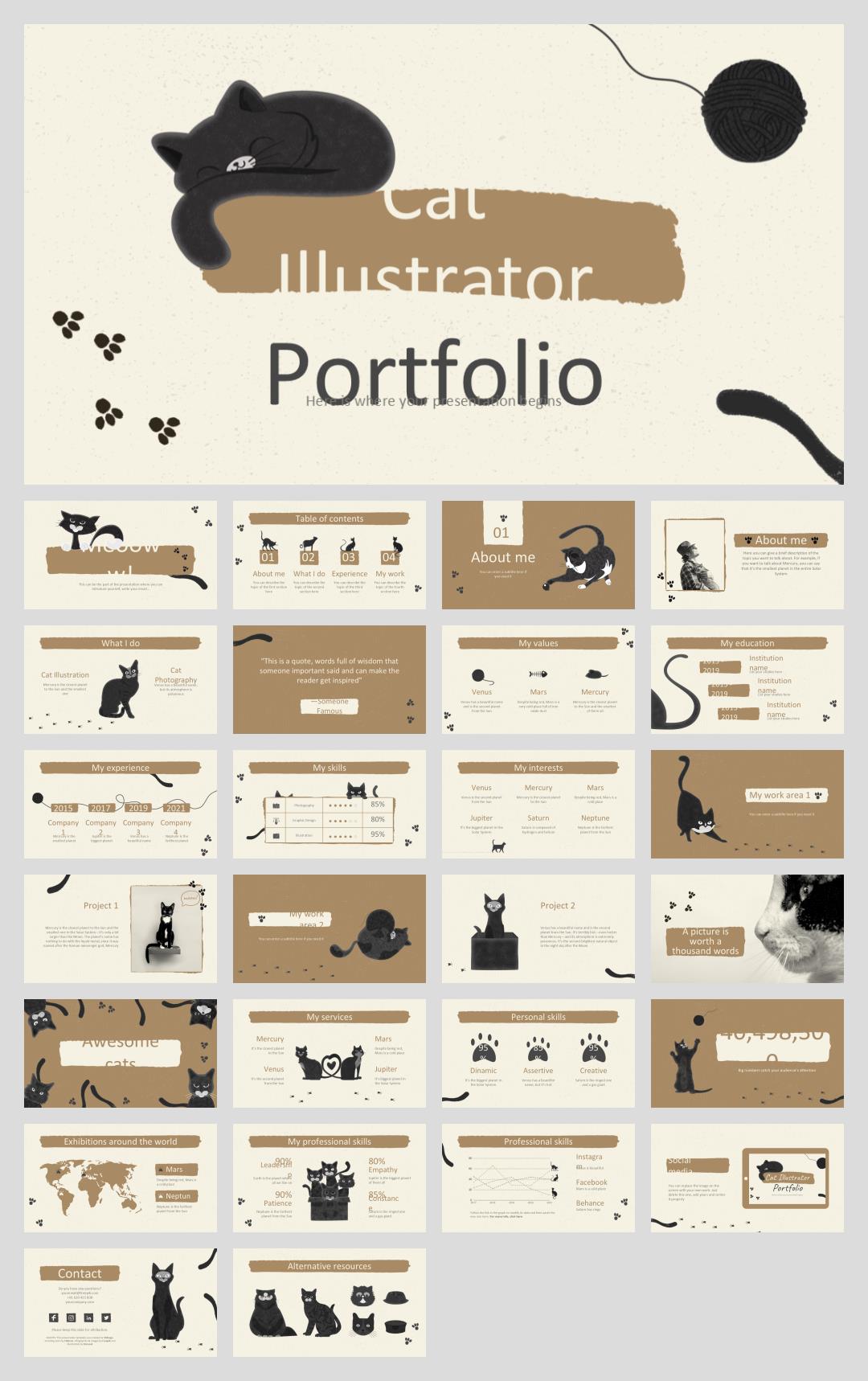 宠物主题PPT模板.pptx