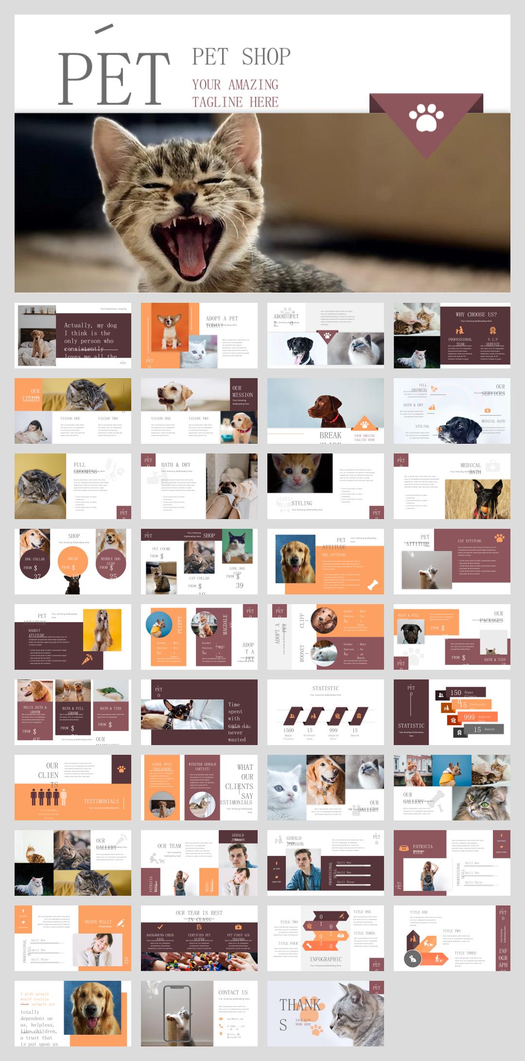 宠物主题PPT模板.pptx