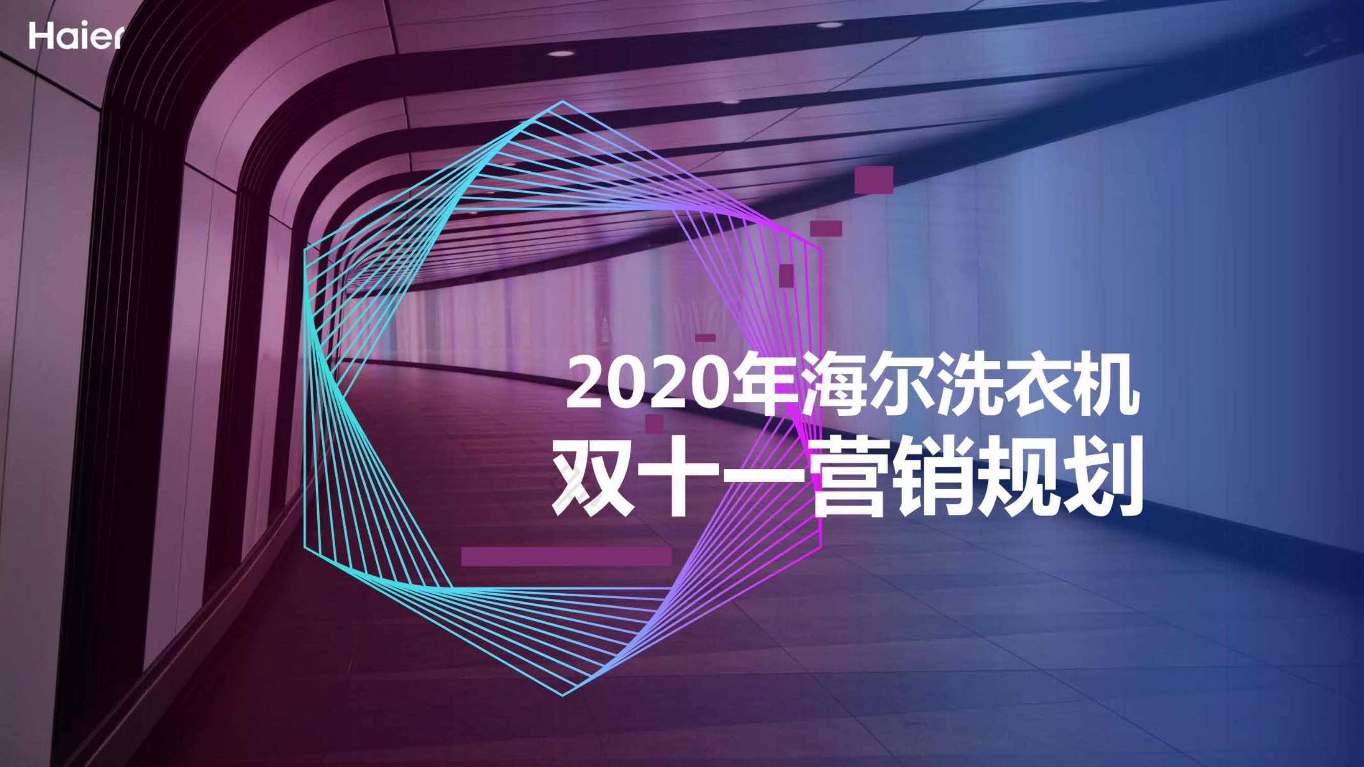 海尔洗衣机双十一营销规划方案.pdf