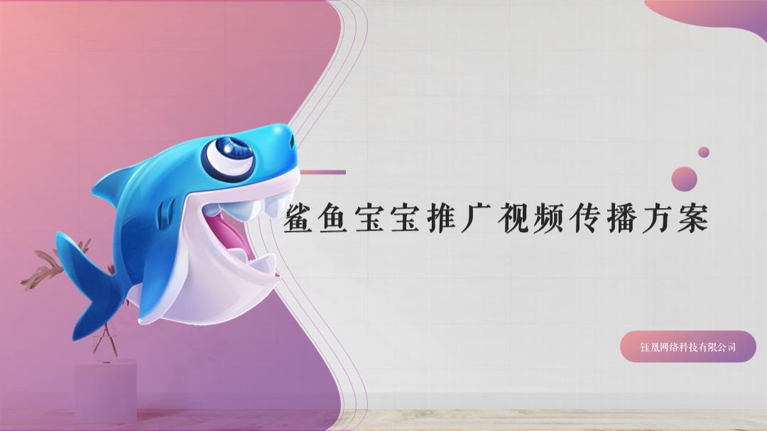 鲨鱼宝宝推广视频传播方案.pptx