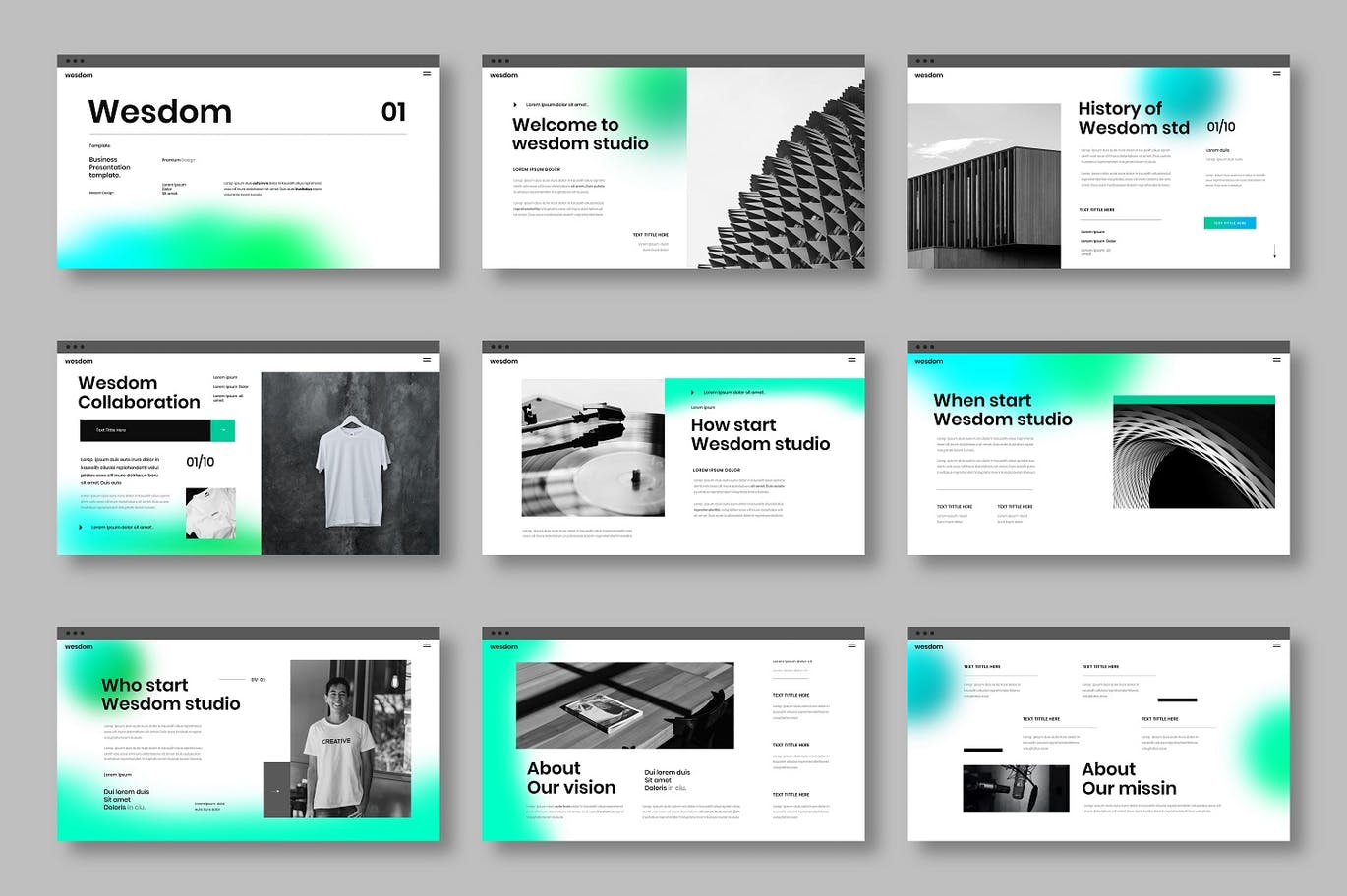 简约时尚高端商业商务powerpoint幻灯片演示模板（pptx）