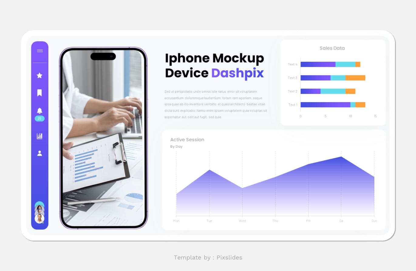 KPI 仪表板 PPT模版 (PPTX,PPT)