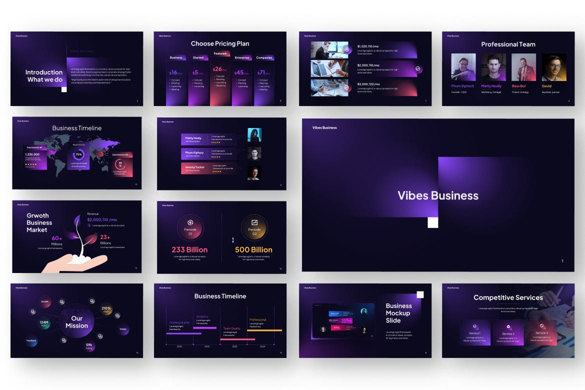 商业展示 PPT模版 (PPTX)