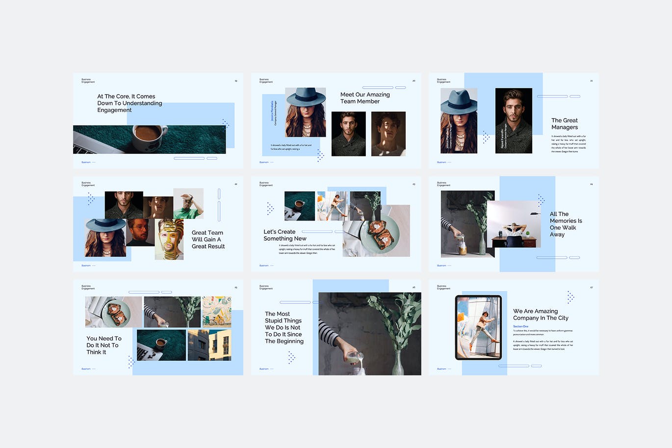 商务风格极简幻灯片模板[PPTX]