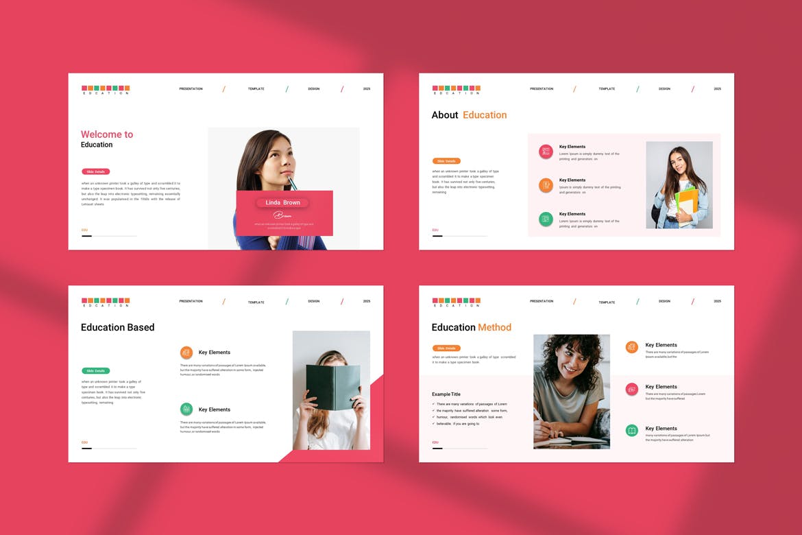 教育演示PPT模版 (PPTX)