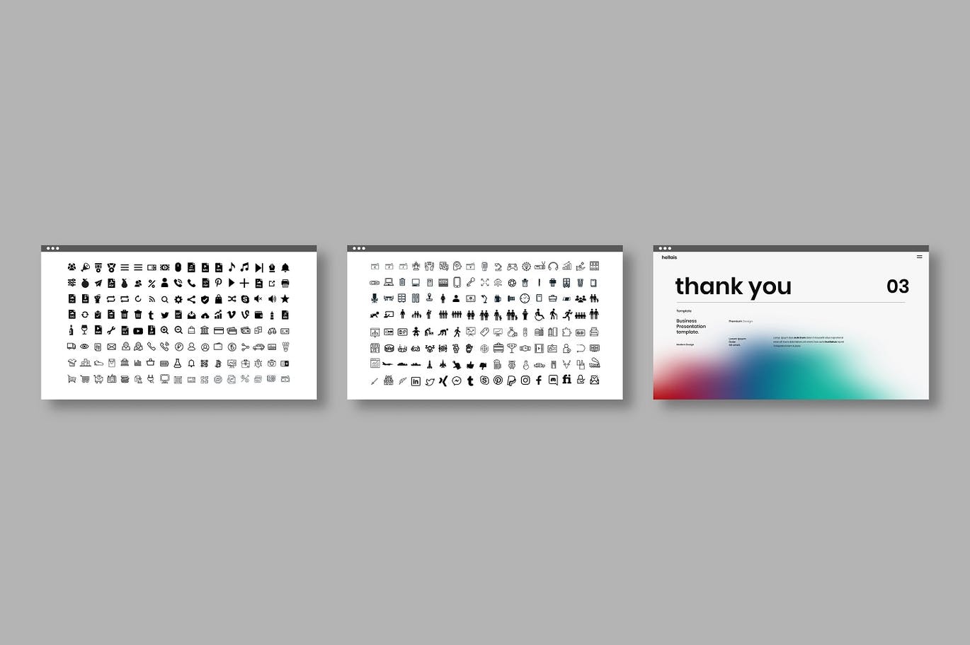 清新时尚简约高端渐变商业商务powerpoint幻灯片演示模板（pptx）