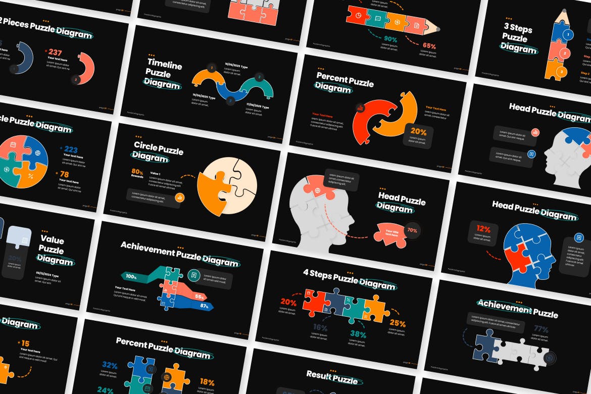 益智信息图模板PPT模版 (PPTX)