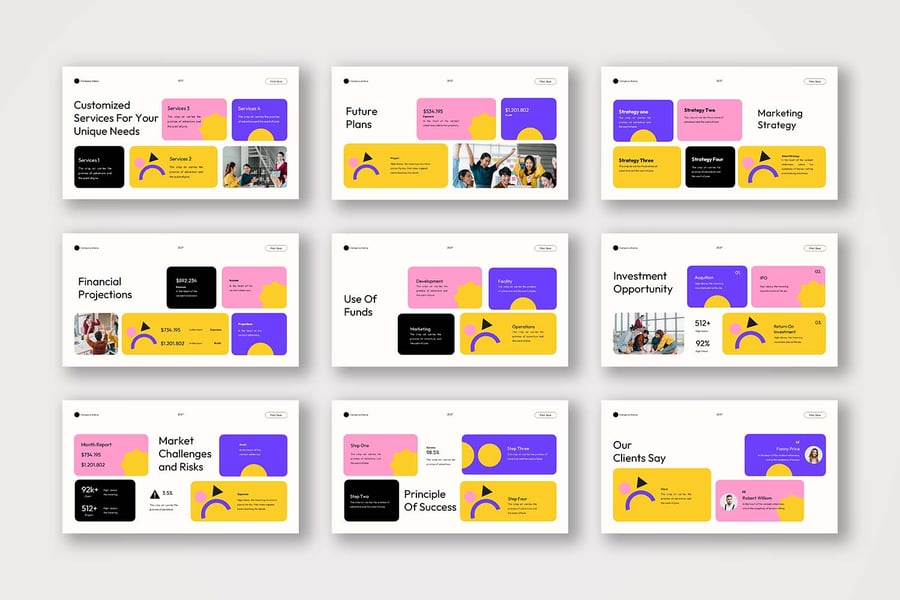 丰富多彩的现代 Web 开发人员PPT模版 (PPT,PPTX)