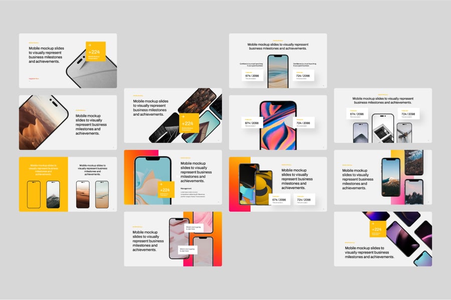 手机样机PPT模版 (PPTX)