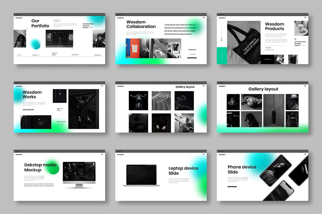 简约时尚高端商业商务powerpoint幻灯片演示模板（pptx）