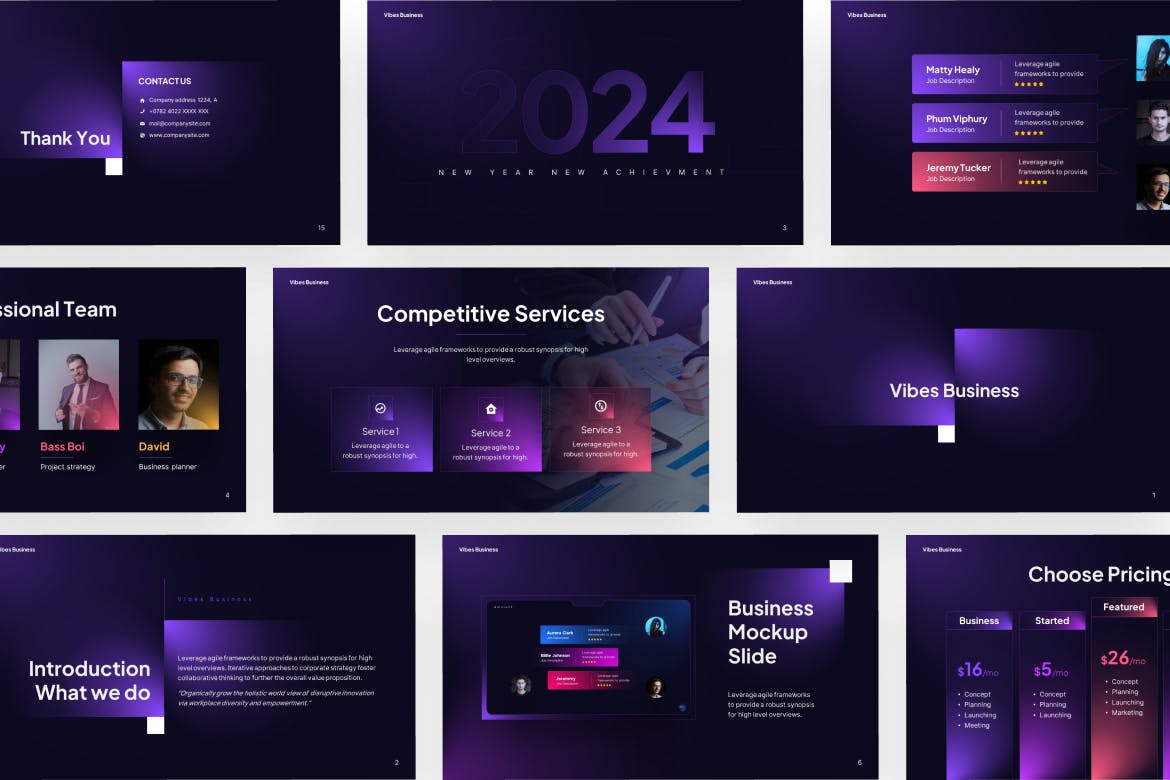 商业展示 PPT模版 (PPTX)