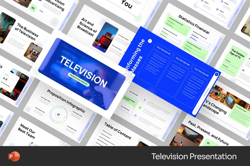 电视广播PPT模版 (PPTX)
