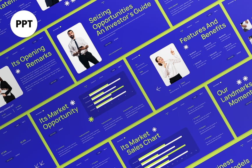 紫色现代商业宣传材料PPT模版 (PPT)