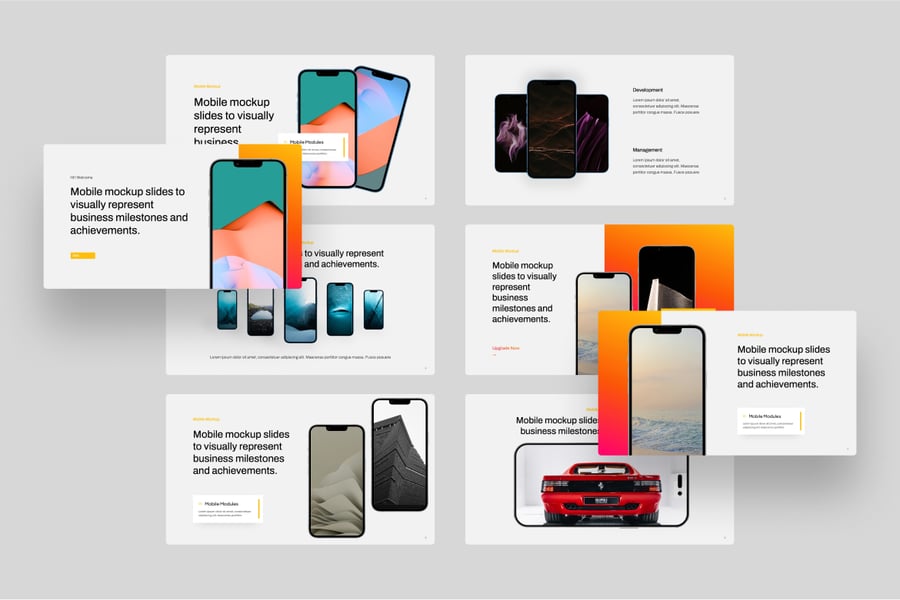 手机样机PPT模版 (PPTX)