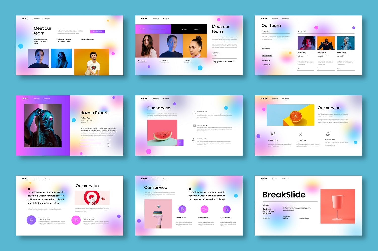 商务彩色PPT设计模板[PPTX]