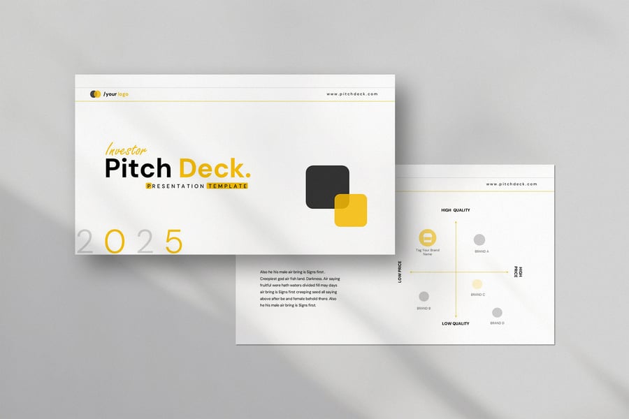 投资者宣传材料 PowerPoint 模板 (PPTX)