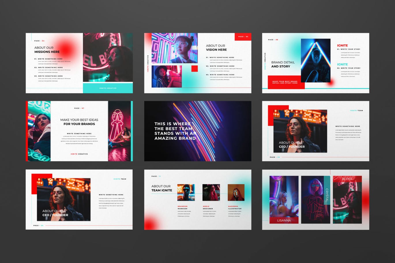 简约时尚绚丽多用途的创意powerpoint幻灯片演示模板（pptx）