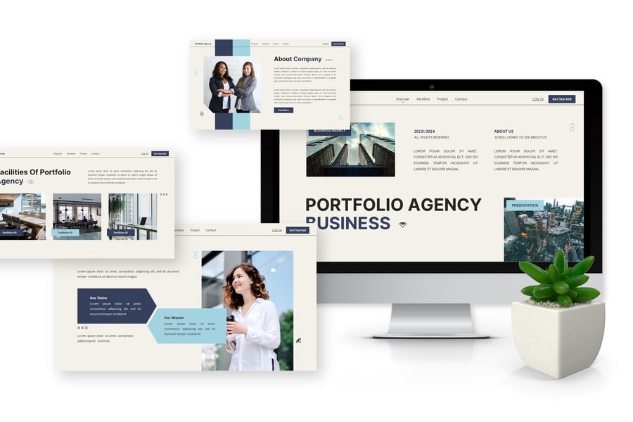 投资组合代理 – PPT模板 (PPTX)