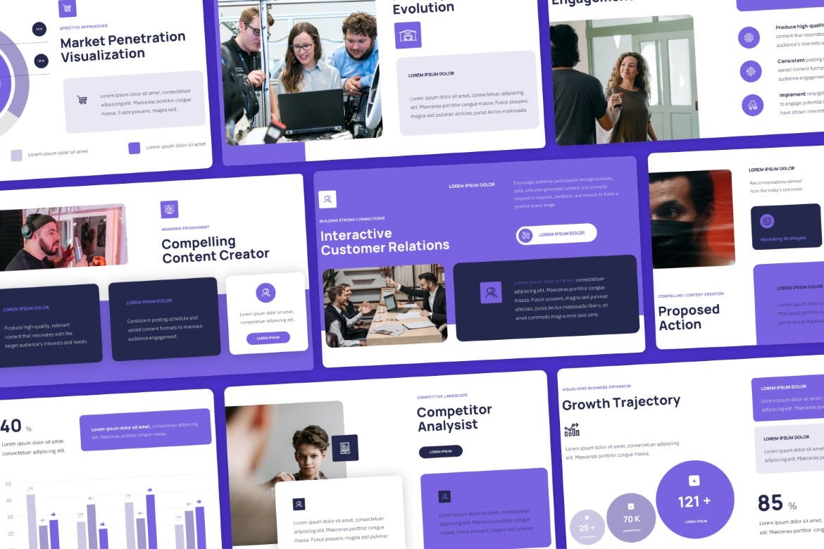 社交媒体研究 – PPT模版 (PPTX)