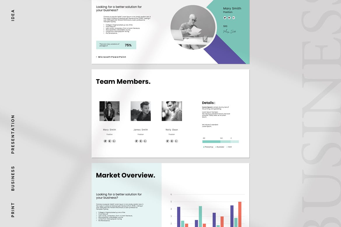 商业计划 PPT模版 (PPTX)