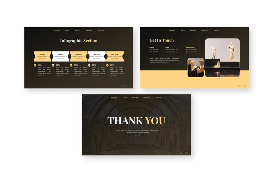 博物馆 PPT模板 (PPTX)