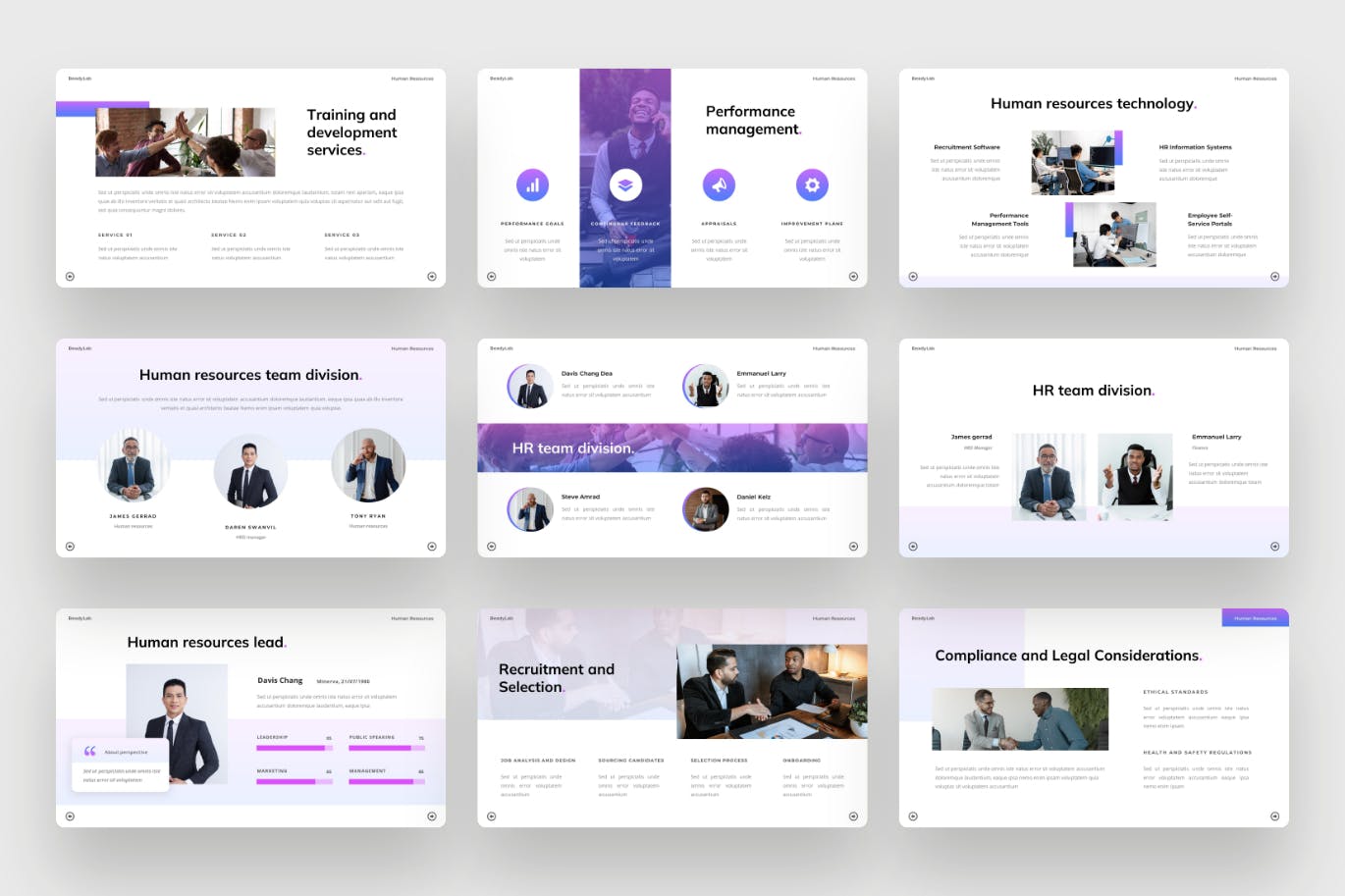 人力资源-HRD PPT模版 (PPTX)