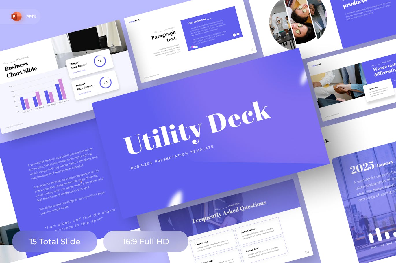 商业项目 PPT模版 (PPTX)