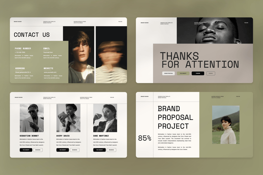 品牌提案演示 PPT模板 (PPTX)