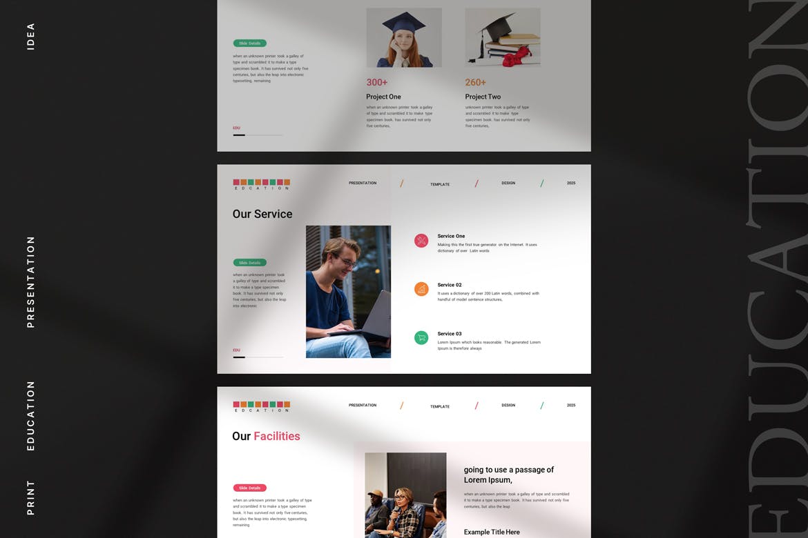 教育演示PPT模版 (PPTX)