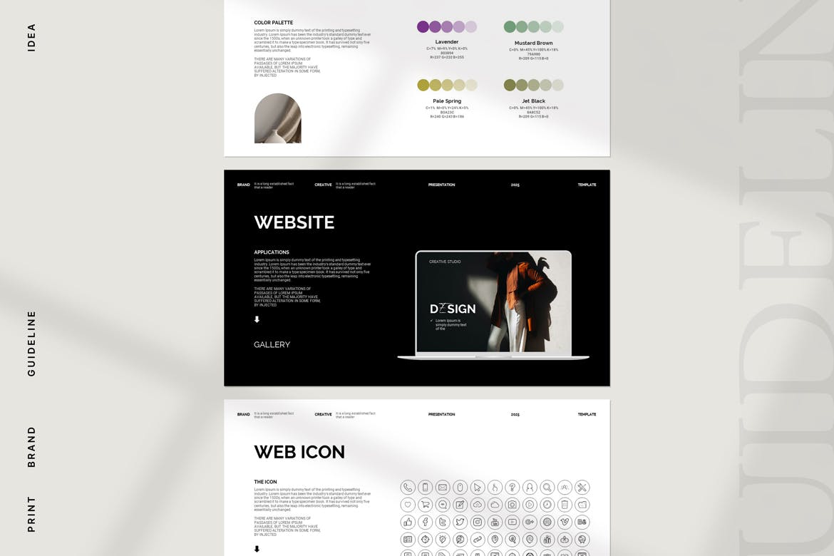 品牌指南演示模板PPT模板 (PPTX)