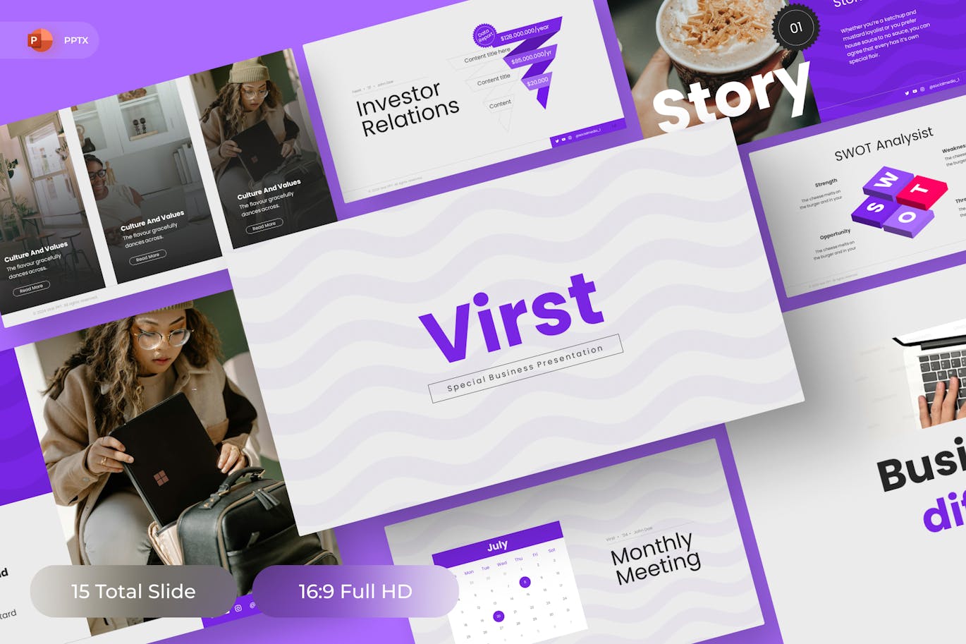 商业项目 PPT模版 (PPTX)