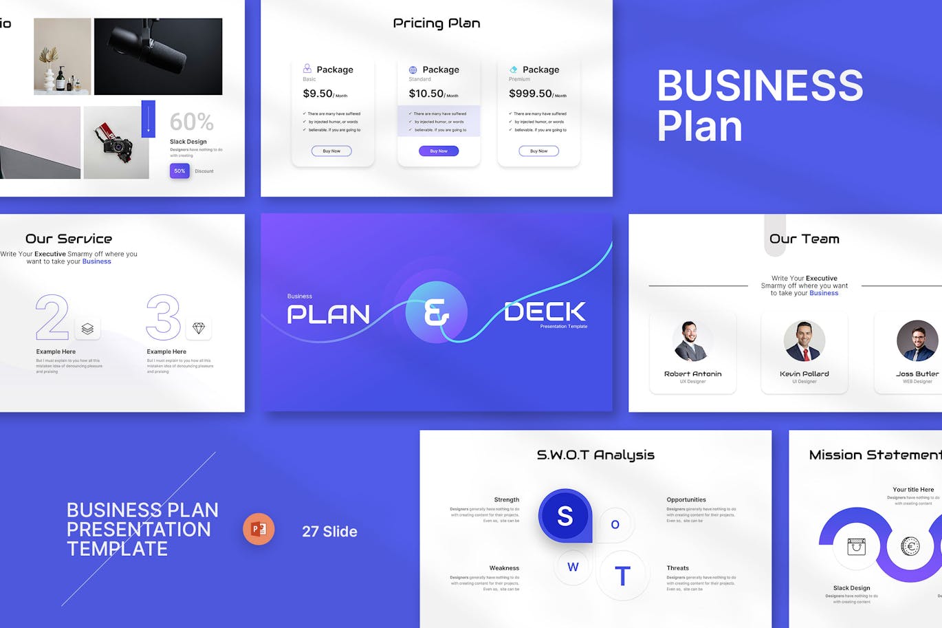 商业计划演示 PPT模版 (PPTX)