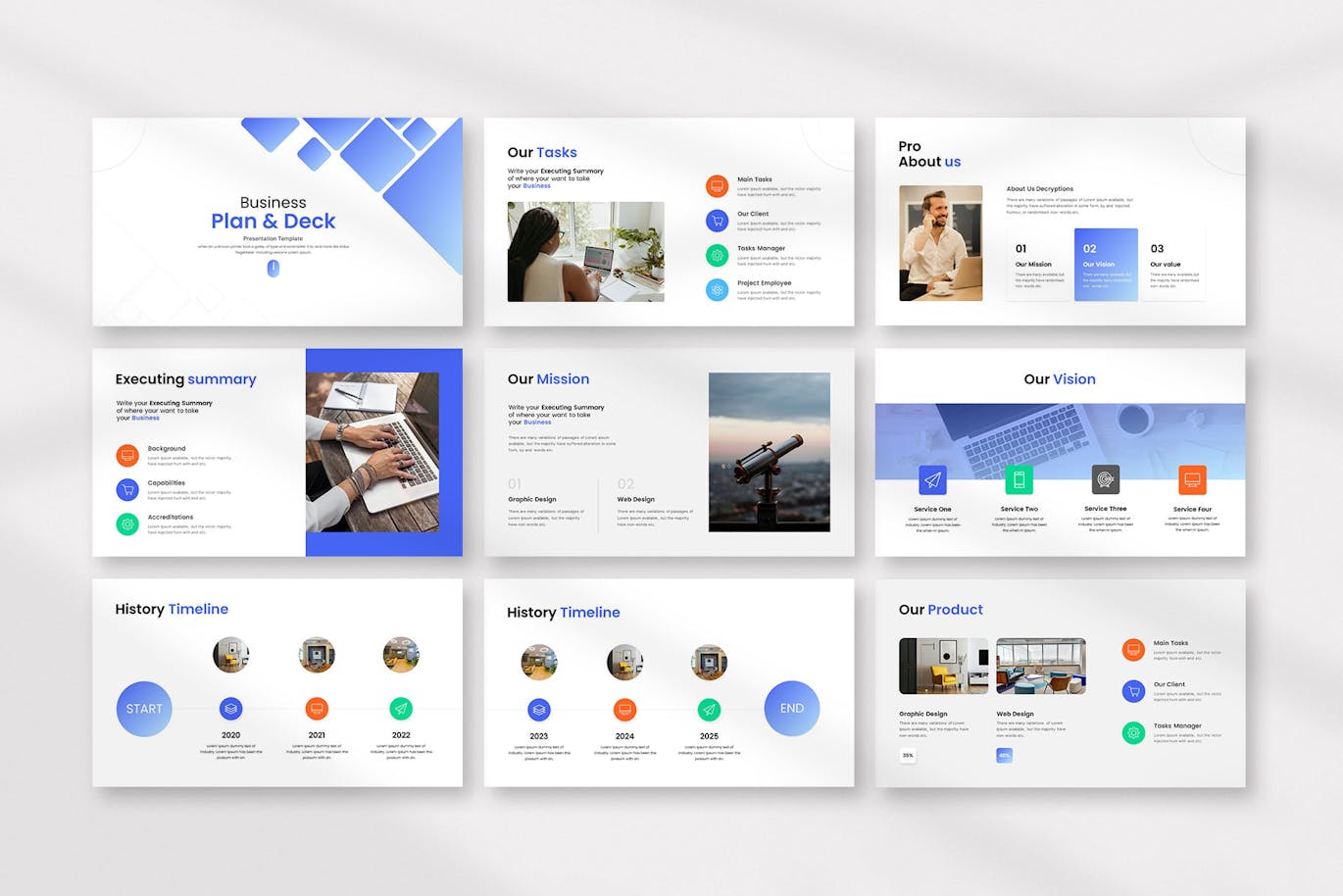 商业计划演示 PPT模版 (PPTX)