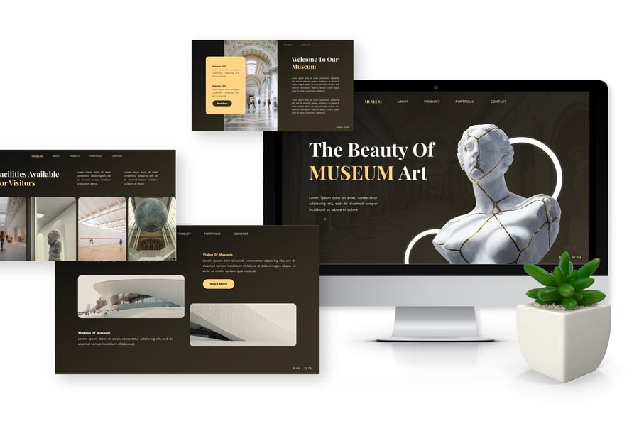 博物馆 PPT模板 (PPTX)