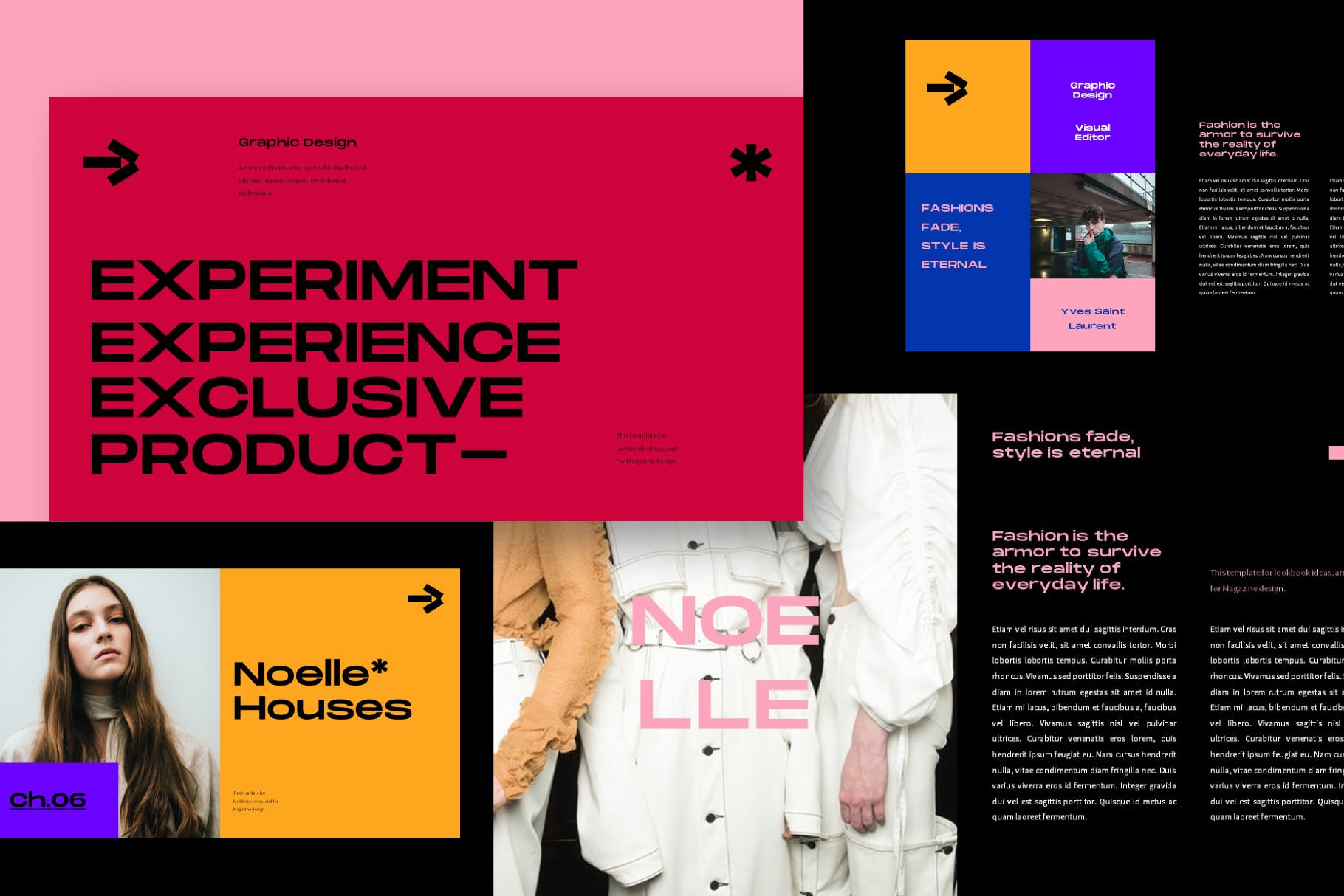 时尚大色块PPT模板（PPTX）