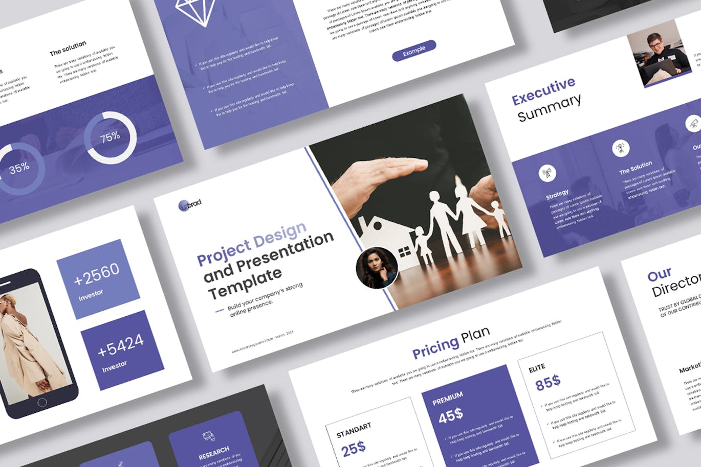 项目提案演示模板PPT模版 (PPTX)