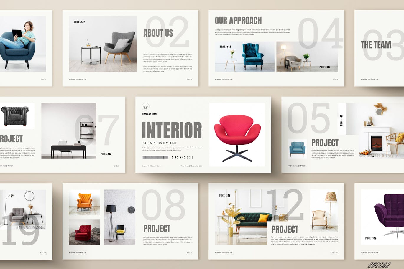 室内设计 PPT模版 (PPTX)