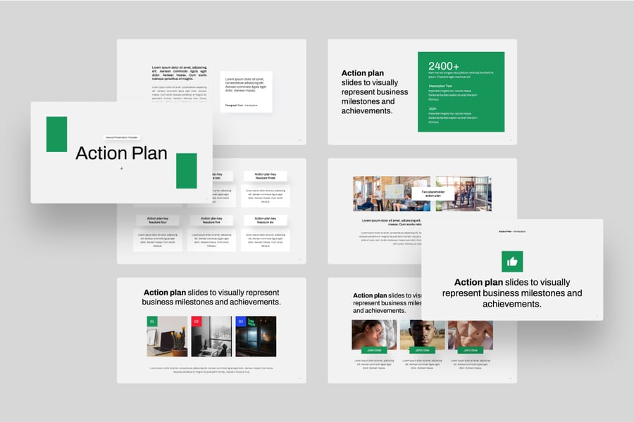 行动计划模板PPT模版 (PPTX)