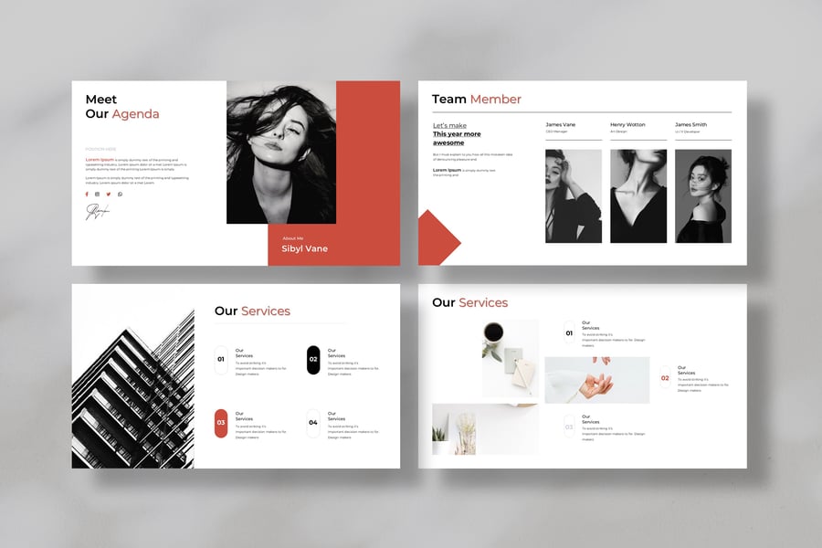 极简主义演示模板PPT模版 (PPTX)