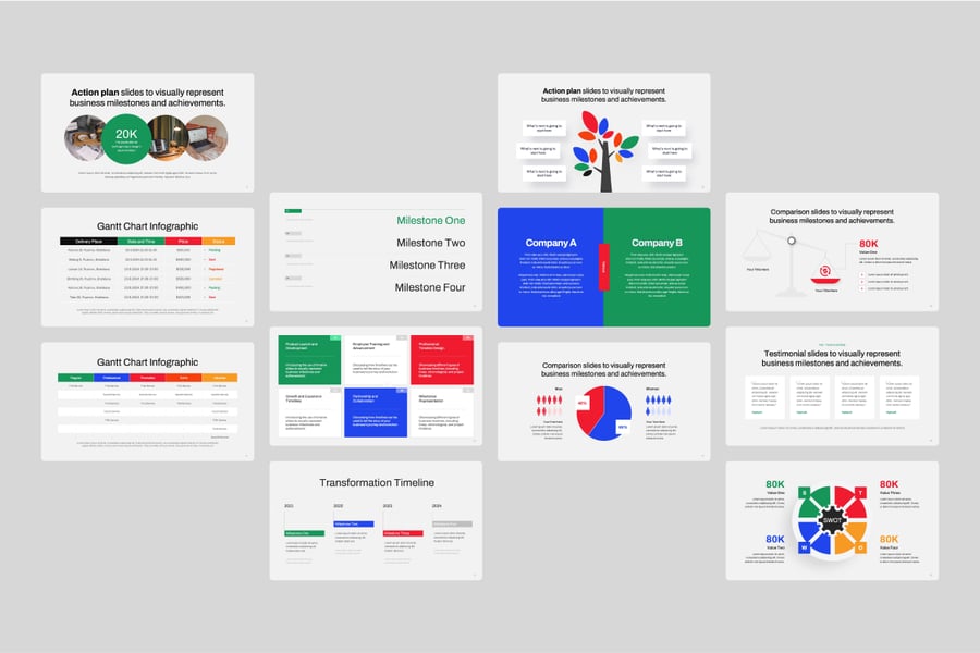 行动计划模板PPT模版 (PPTX)