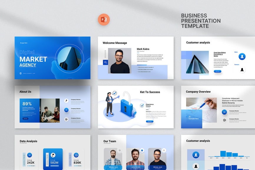 数字营销机构演示 (PPTX)