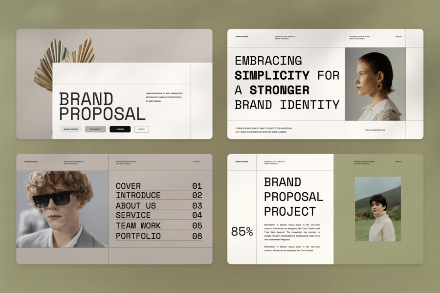 品牌提案演示 PPT模板 (PPTX)