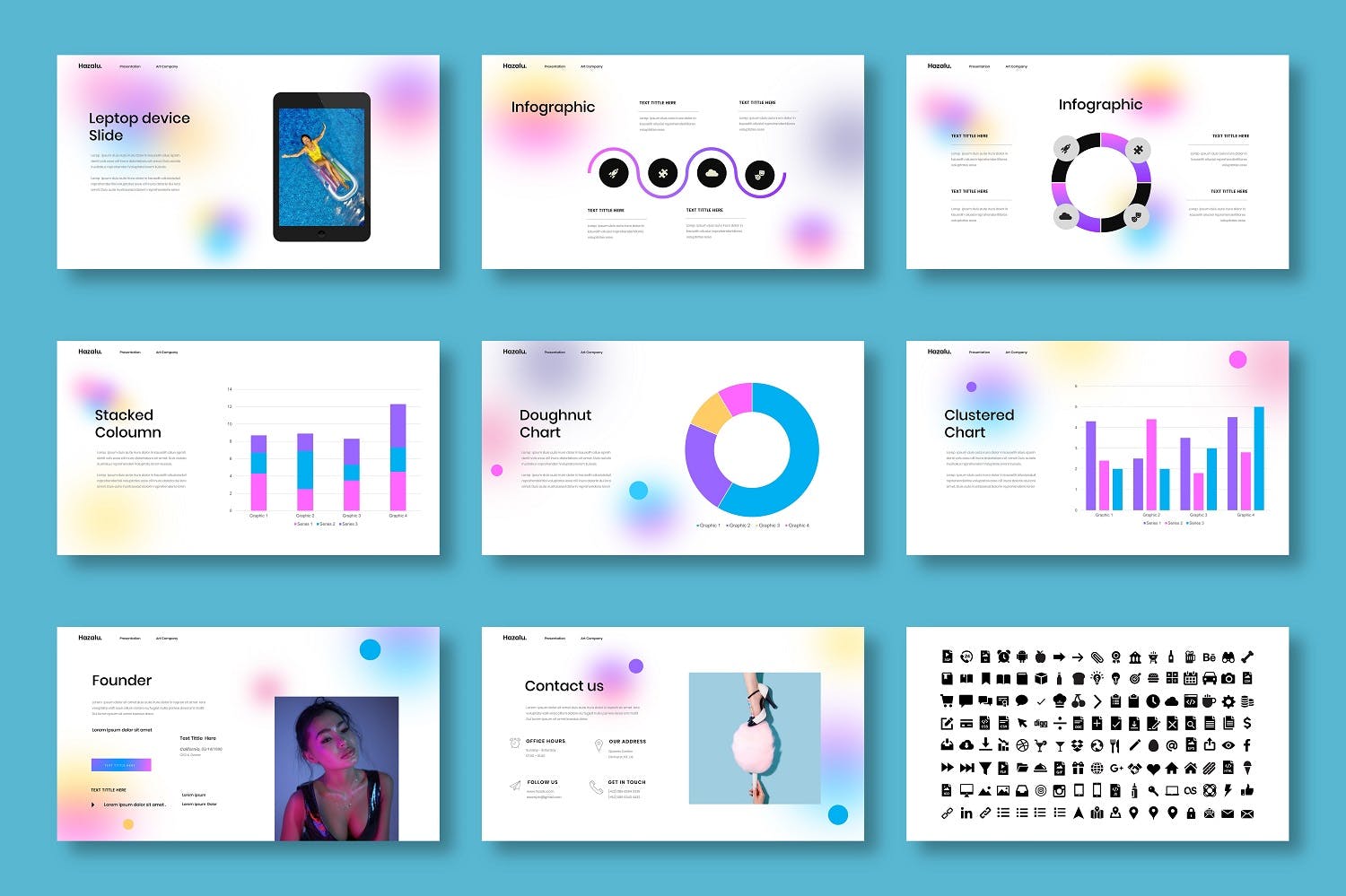 商务彩色PPT设计模板[PPTX]