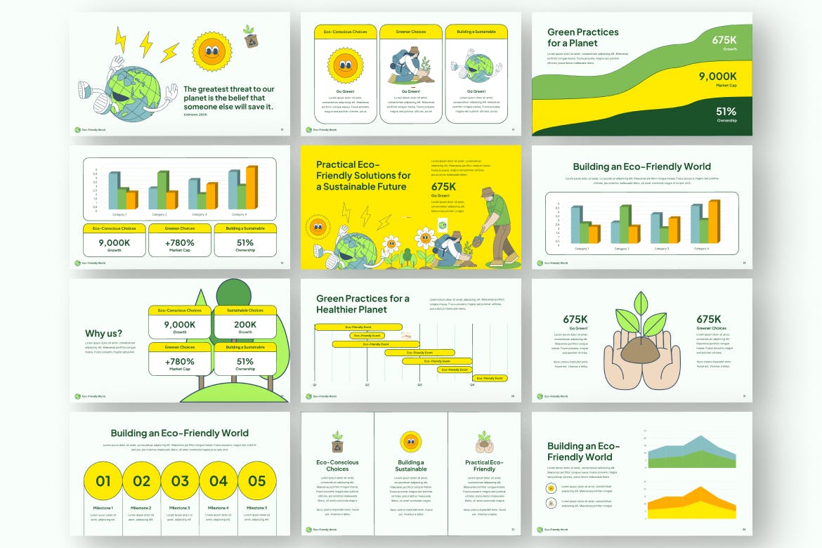 环保主题PPT模版 (PPTX)