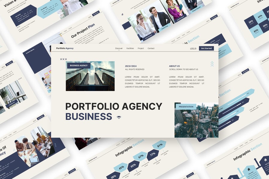 投资组合代理 – PPT模板 (PPTX)