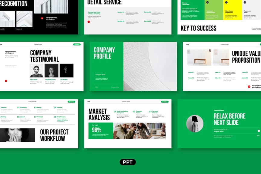 清洁公司简介介绍PPT模版 (PPTX)